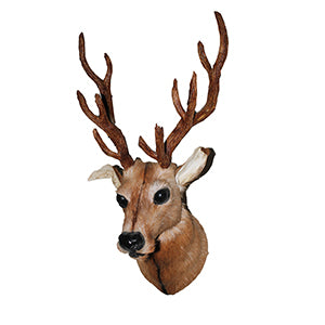 NB Crafted Wall Hanging Deer Head showpieces for Home, Living room, Restaurants Decoration and Wall Mounted - Home Decors (Pack of 1)-Wood