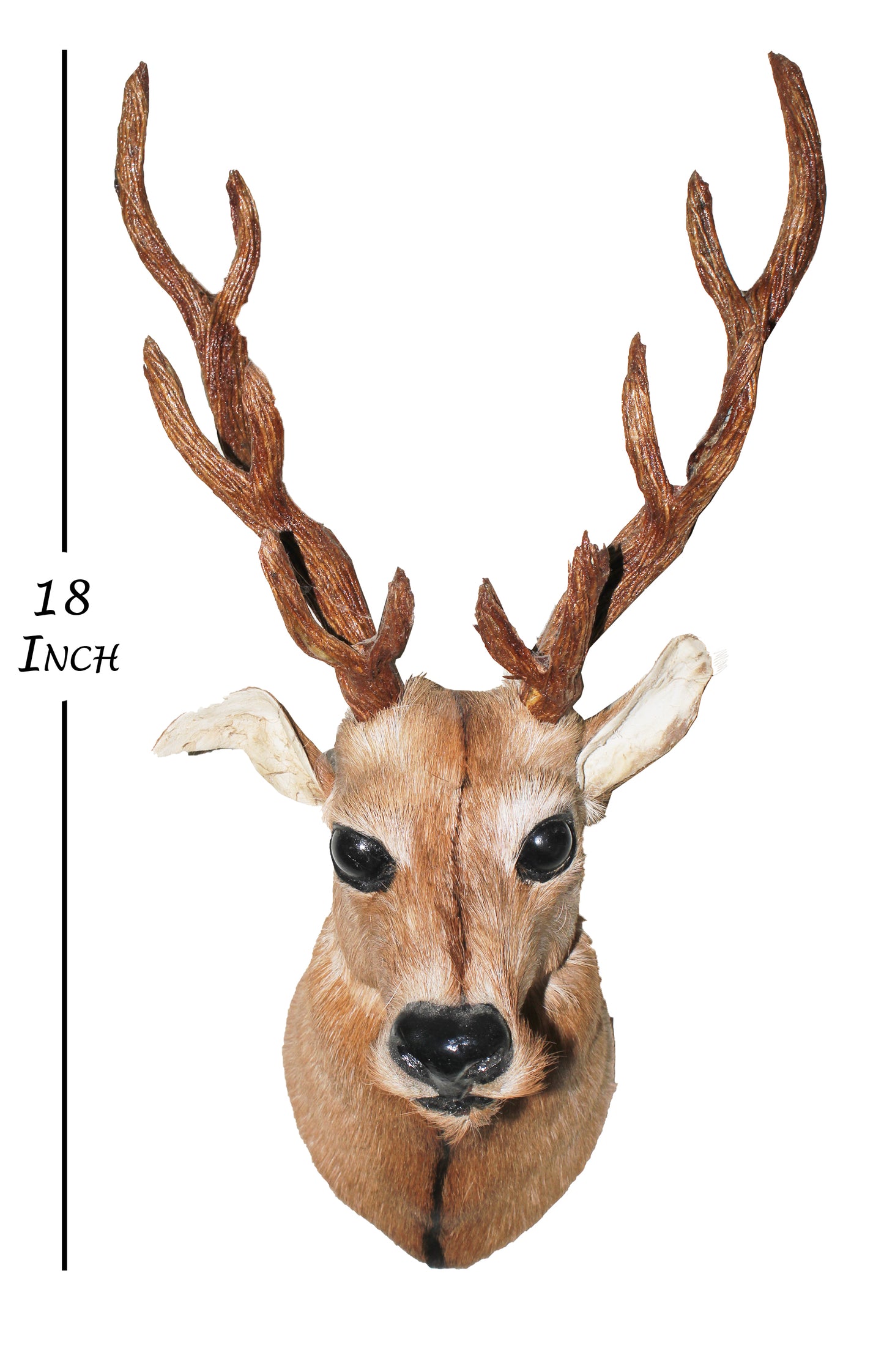 NB Crafted Wall Hanging Deer Head showpieces for Home, Living room, Restaurants Decoration and Wall Mounted - Home Decors (Pack of 1)-Wood